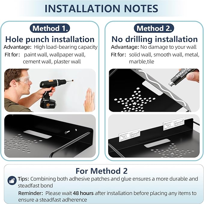 Projector Shelf, Floating Entertainment Center Shelves，DVD Player&Under Tv Wall - Image 5