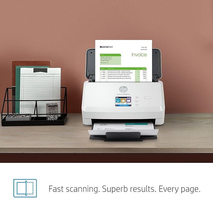 HP ScanJet Pro N4000 snw1 40ppm Wi-Fi/USB Color Duplex Scanner - Image 4