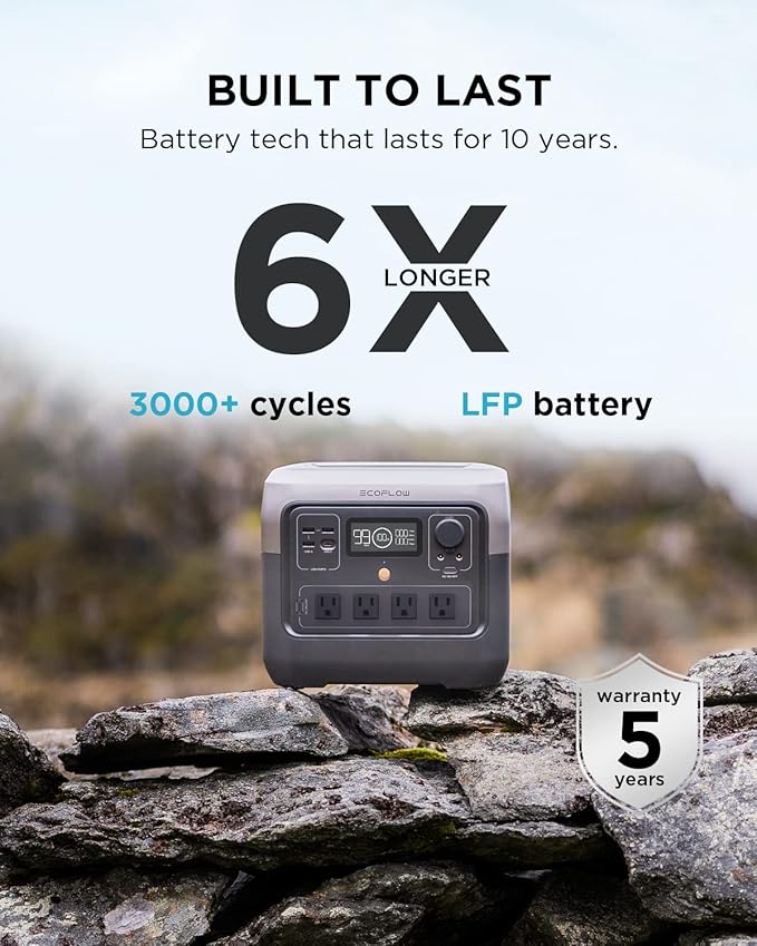 EF ECOFLOW Portable Power Station RIVER 2 Pro, 768Wh LiFePO4 Battery, 70 Min - Image 5