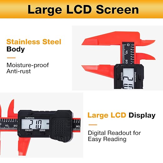 UNIPEC 6" Digital Caliper – Measuring Tool - Image 3