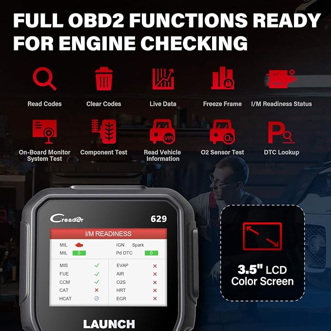 Launch CR629 OBD2 Scanner 2026 Scan Tool - Image 8