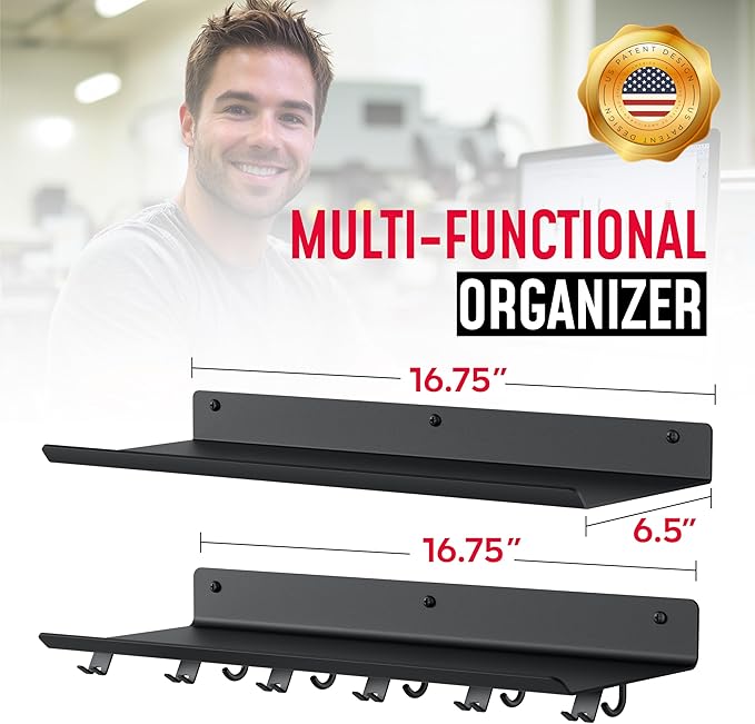 Crostice 2-Tier Floating Shelf Compatible - Image 2