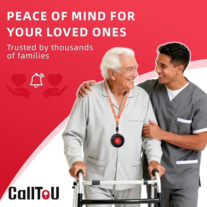 CallToU Caregiver Pager Wireless Call Bell Alert Button - Image 8