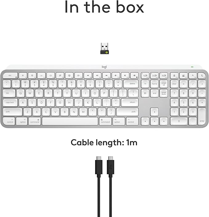 Logitech MX Keys S for Mac, Wireless Keyboard, Precise Laptop-Like Typing - Image 10