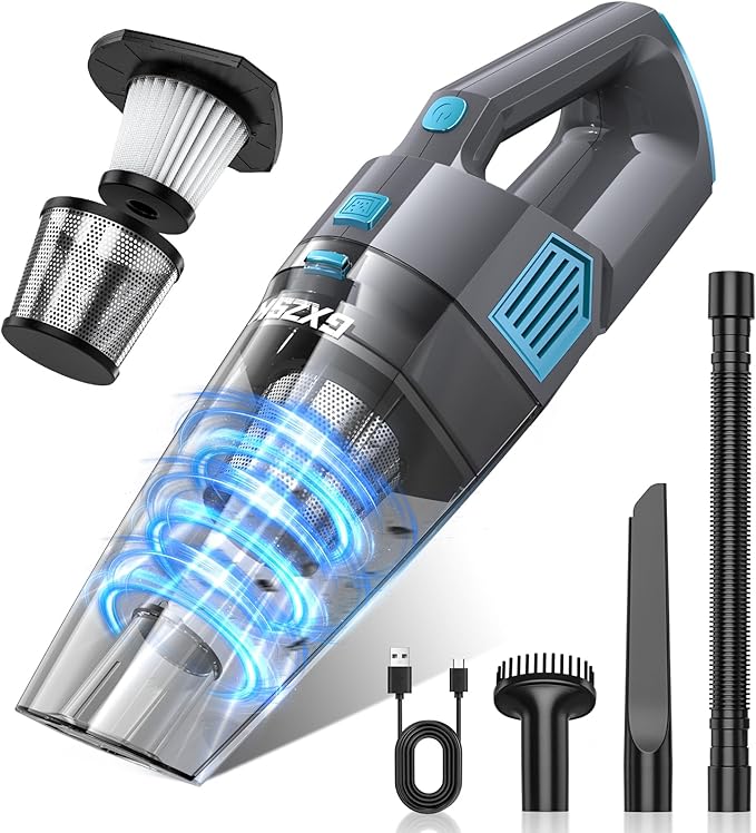 Gxzsk Handheld Vacuum Cordless, 15000PA Strong Suction Hand Held Car Vacuum by GXZSK
