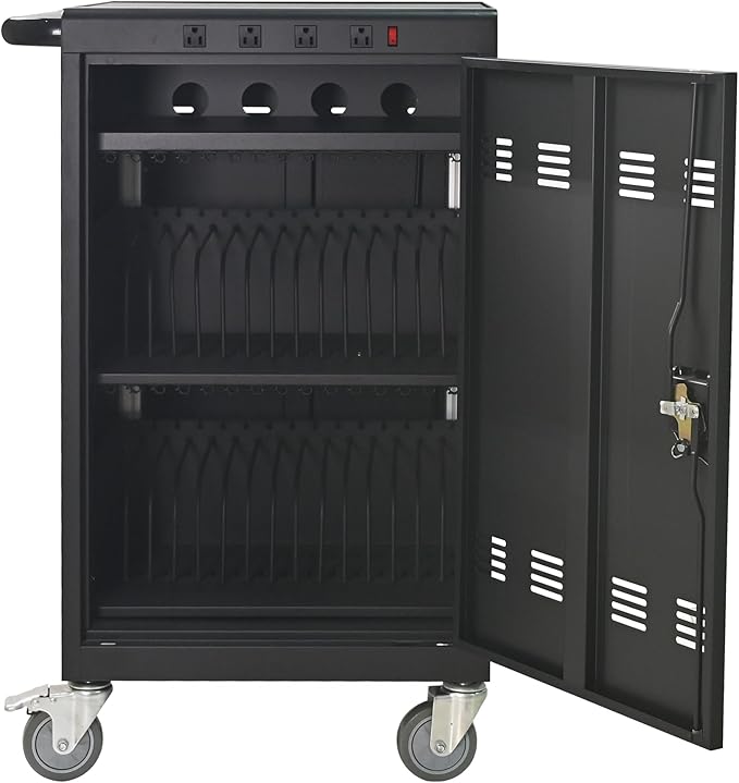 35 Bay Charging Cart for Laptops and Tablets Up to 16.3-inch, Mobile Charging - Image 4