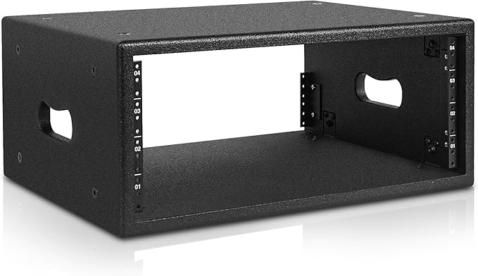 Sound Town 4U Studio Rack with 4-Space, Heavy-Duty 0.7" Baltic Birch Plywood by SOUNDTOWN