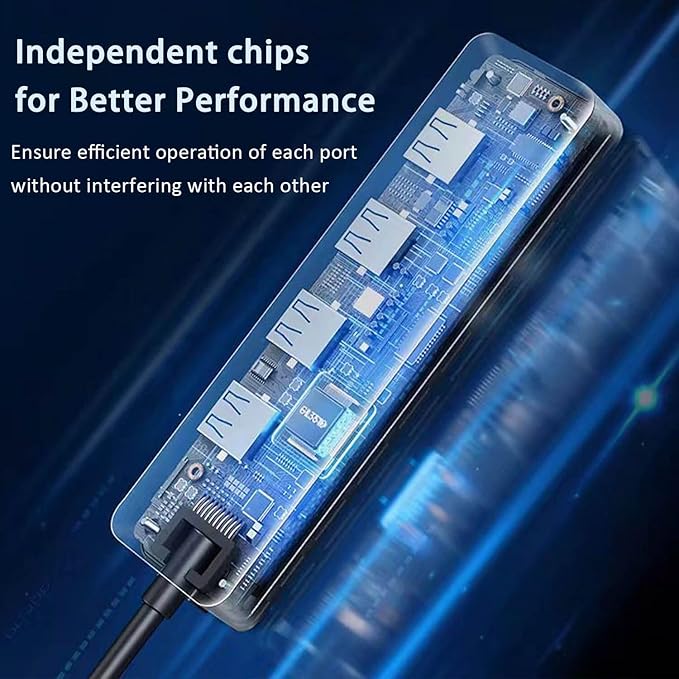 USB Hub, VIENON 4-Port USB 3.0 Hub USB Splitter USB Expander - Image 6