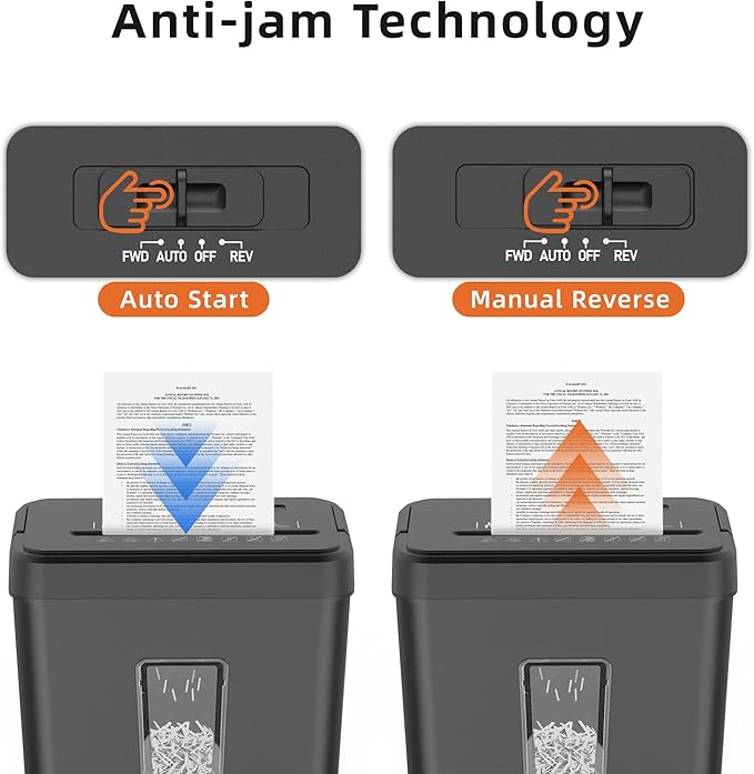 8-Sheet Cross Cut Paper Shredder P-4 Security - Image 5