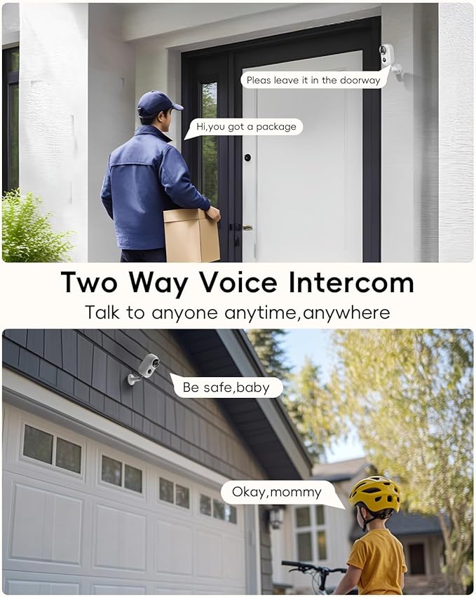 ZUMIMALL Security Cameras Wireless Outdoor, 4 Packs, 2K Cameras - Image 5