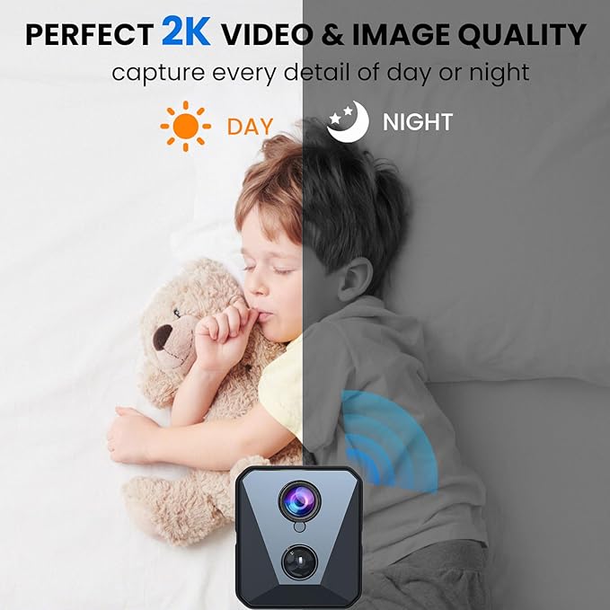 Funstorm 2025 Upgraded Security Camera, 4K HD Mini Nanny Cam - Image 5