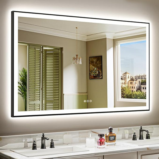 YEELAIT 60x36 Inch LED Bathroom Mirror by YEELAIT