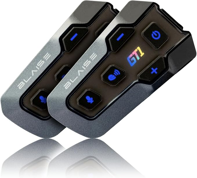Logto Blasie GT1 Motorcycle Helmet Bluetooth Headset Intercom 2 Riders Music by LOGTO