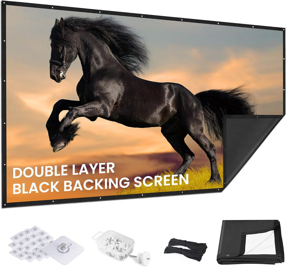 2025 Upgraded Portable Projector Screen