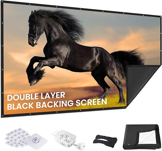 2025 Upgraded Portable Projector Screen by Iolieo
