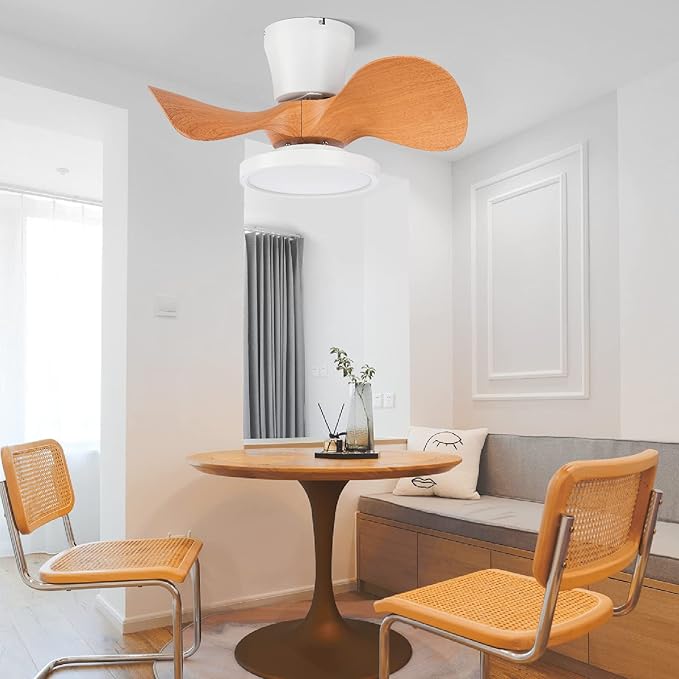 ocioc Quiet Ceiling Fan with LED Light 22 inch Large Air Volume Remote Control - Image 7
