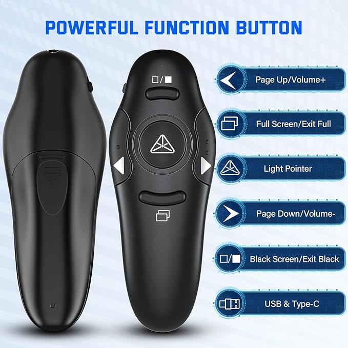 2-in-1 USB Type-C Presentation Clicker, Clikcer - Image 2