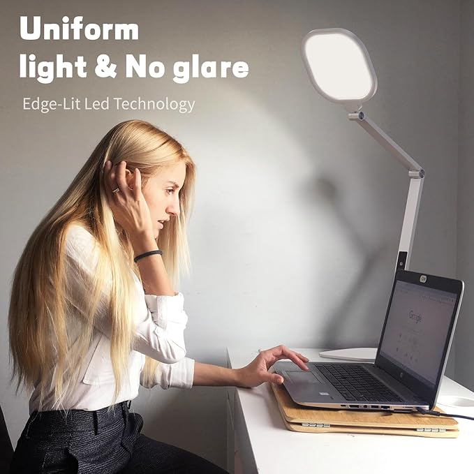 LED Desk Lamp for Home Office, Desk Light for Video Call, 3 Color Temperature - Image 4