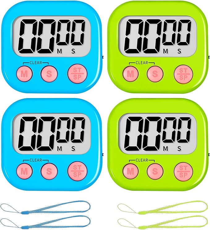ZILLEEN Classroom Timer for Kids Teachers 4 Pack Digital Timers by ZILLEEN