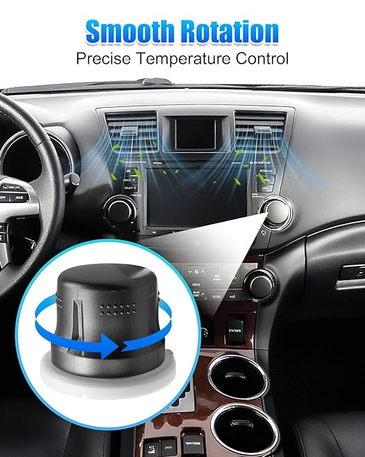 2 PCS Air Conditioning Control Switch Adjust Knob Fit - Image 3
