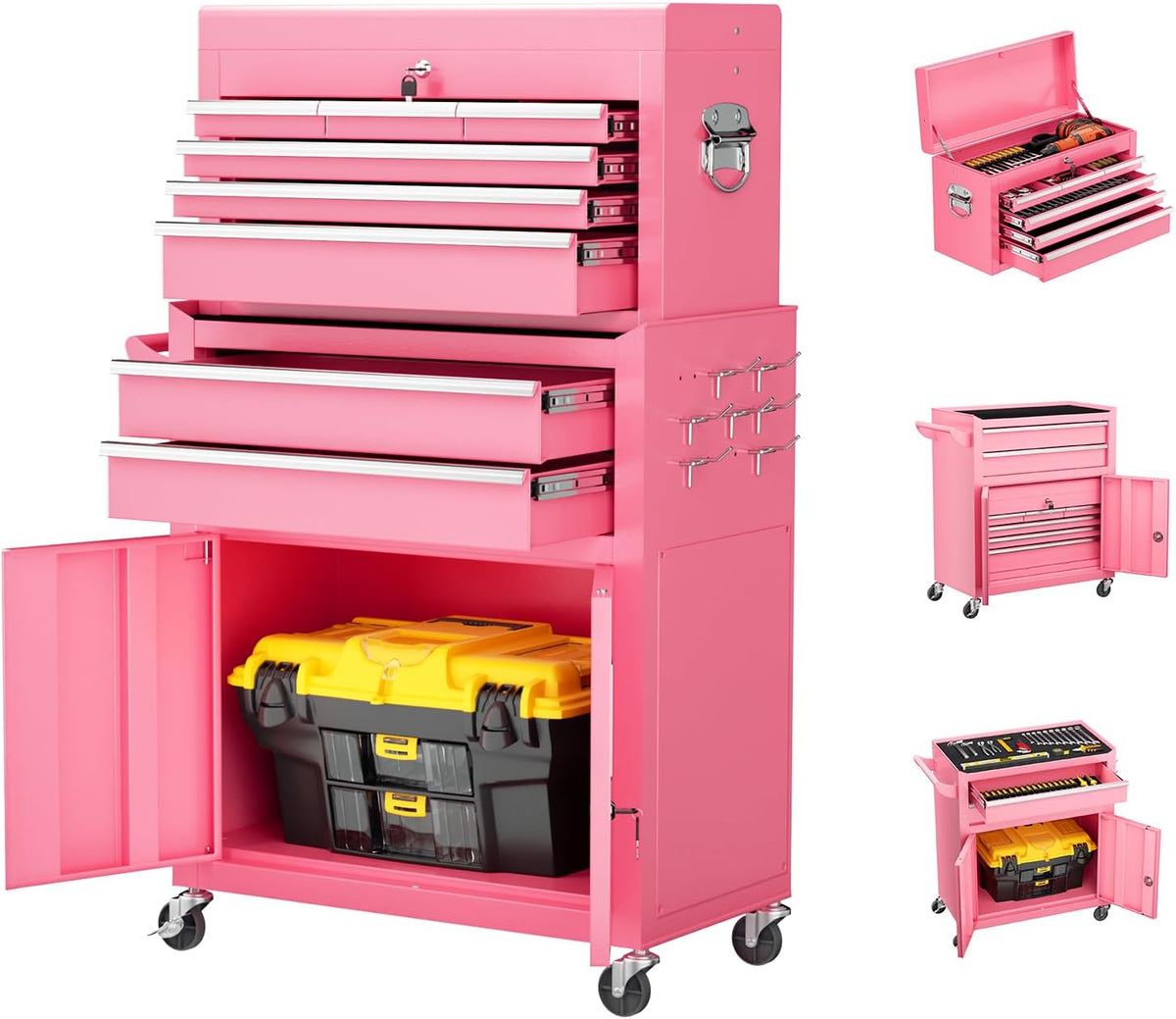 oakcloud heavy-duty 8-drawer rolling tool chest & cabinet, main product view