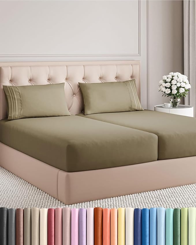 Split King Size 5 Piece Sheet Set by CGKUnlimited
