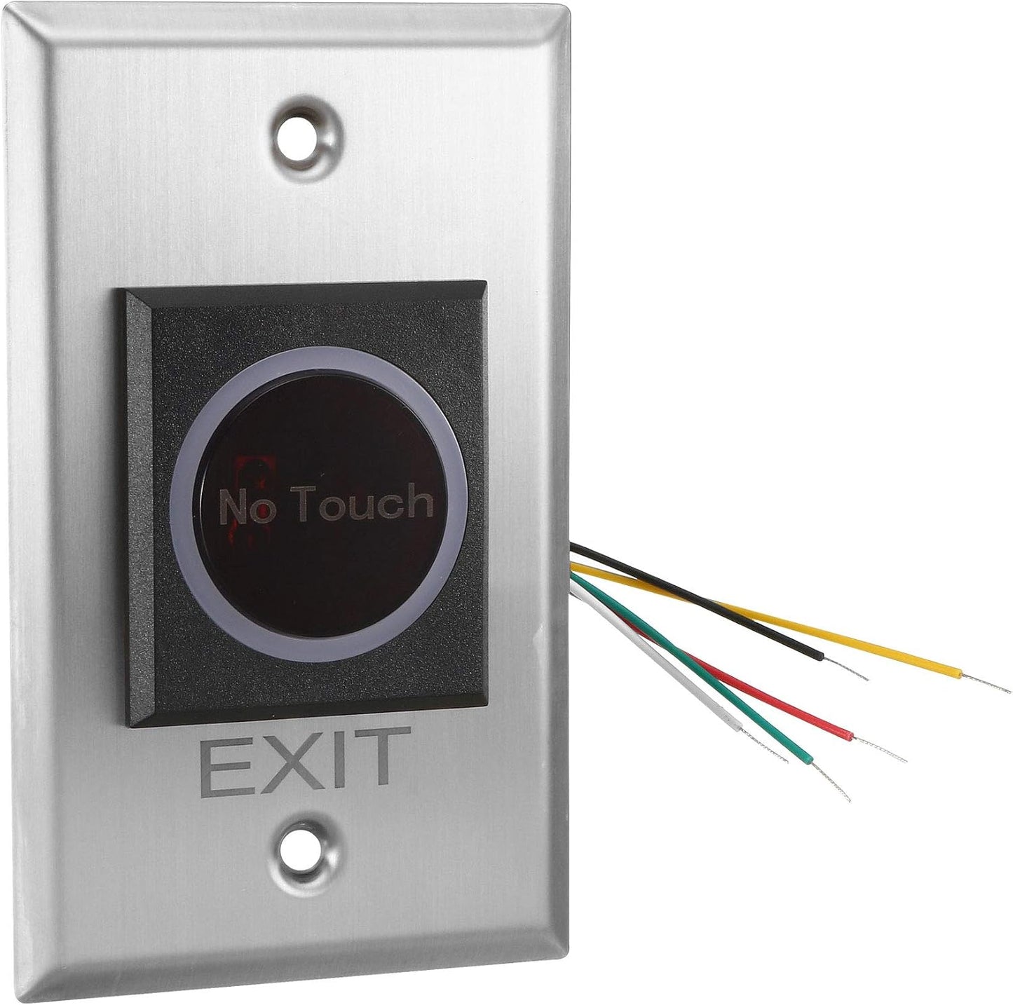 uxcell IR No Touch Door Release Exit Button NO/NC/COM Sensor Switch w LED Indicator for Access Control 115mmx70mm Panel 12V 3A