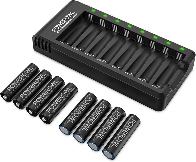 POWEROWL Rechargeable AA Batteries by POWEROWL