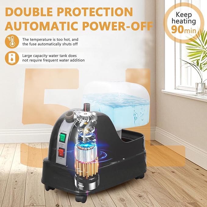 Steamer for Clothes 1800W Standing Garment Steamers 45s Fast Heat-up 90 Mins of - Image 3