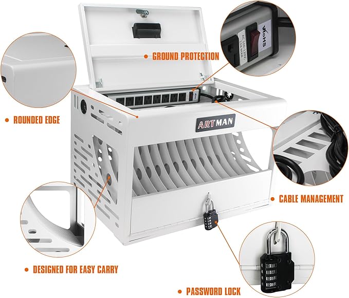16 Device Wall-Mount Charging Station - Image 6