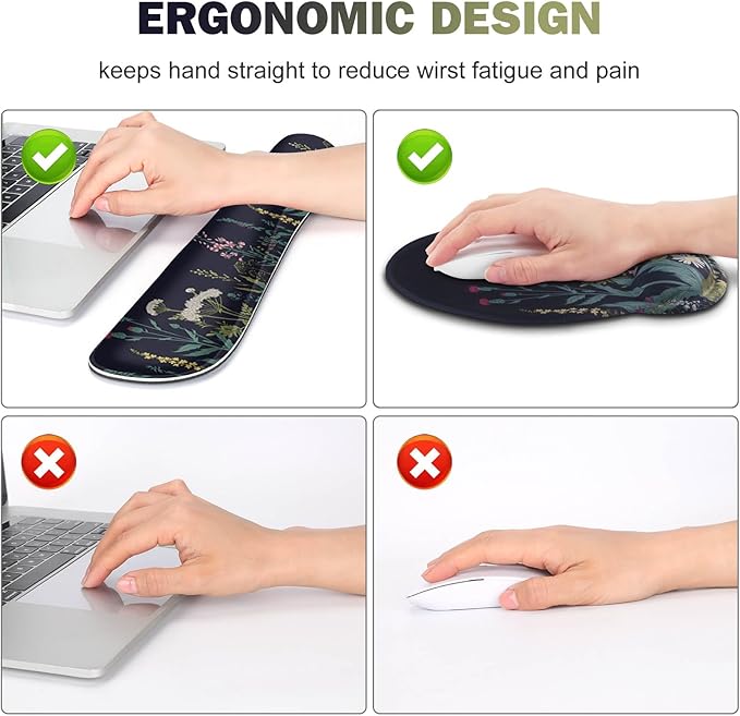 ToLuLu Desk Mat, XXL Large Mouse Pad Wrist Support Set，4 in1 Gaming Mousepad - Image 2