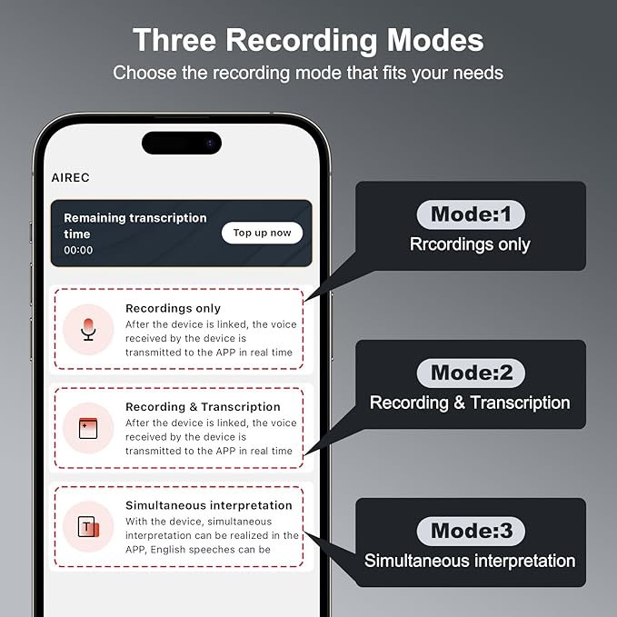 AI Voice Recorder, 64GB Note Voice Recorder - Image 4