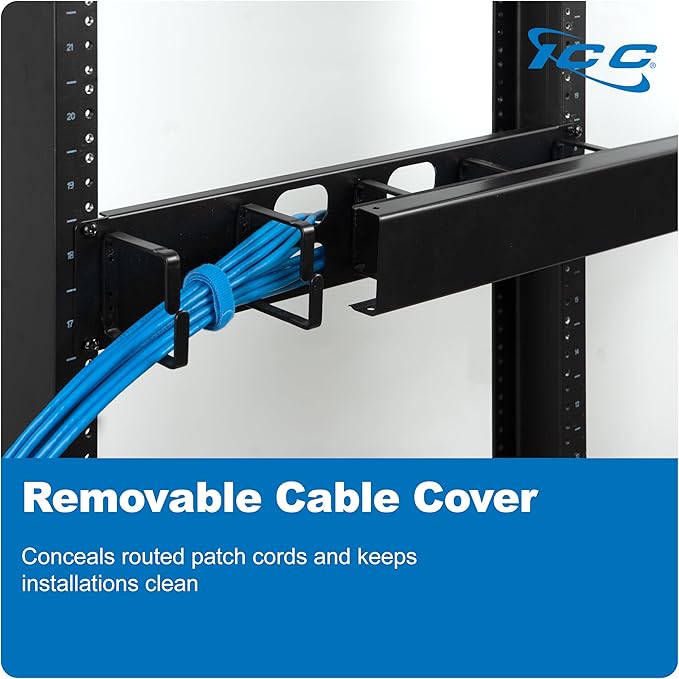 ICC 2U Ring Cable Manager Panel - Image 4