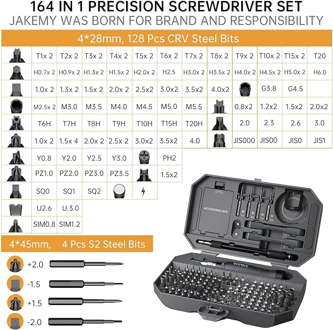 Precision Screwdriver Set, Laptop Screwdriver Kit, JAKEMY 164 in 1 Professional - Image 5
