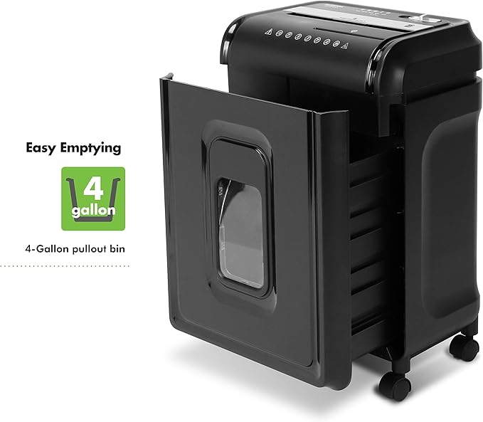 Aurora AU1260XA Anti-Jam 12-Sheet Crosscut Paper and CD/Credit Card Shredder - Image 4