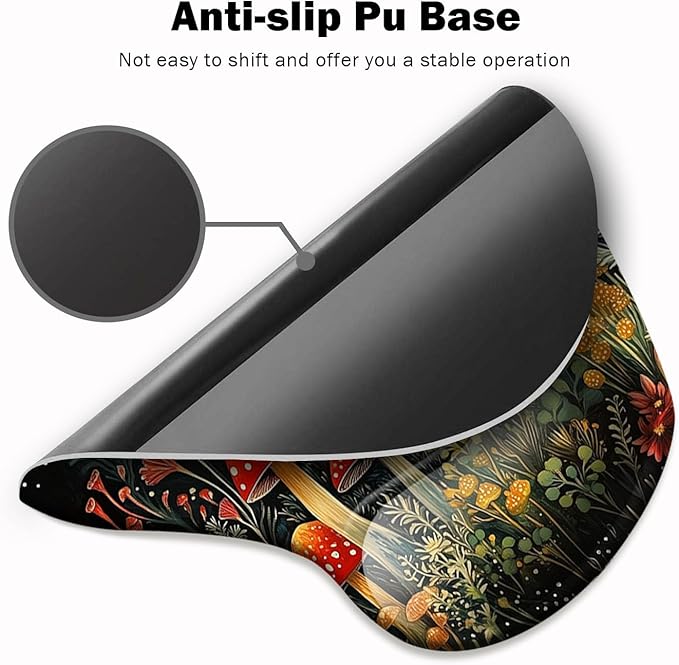 Ergonomic Mouse Pad with Wrist Support, Mouse Pad with Wrist Rest and Coaster - Image 3