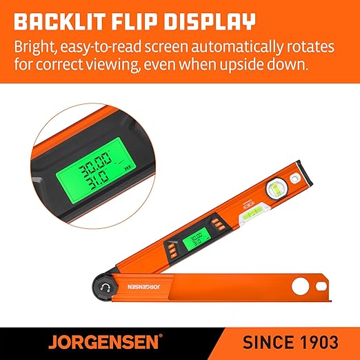 JORGENSEN Digital Angle Finder, Protractor Digital Level - Image 6