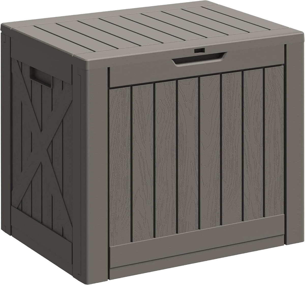 greesum 40 gallon resin deck box, outdoor storage, main product view