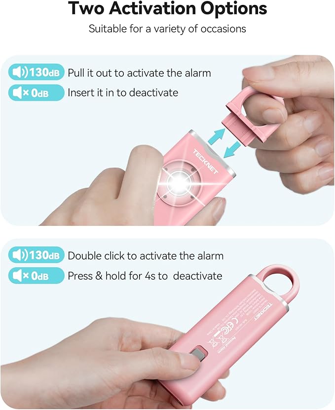 TECKNET Rechargeable Personal Safety Alarm - Image 3
