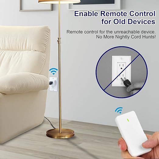 Remote Control Outlet, Wireless Remote Control Outlet Plug, On/Off Light Switch - Image 7
