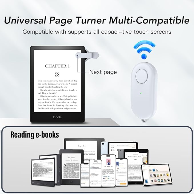 Remote Control Page Turner for Kindle Paperwhite Oasis Kobo eReaders, Kindle - Image 5