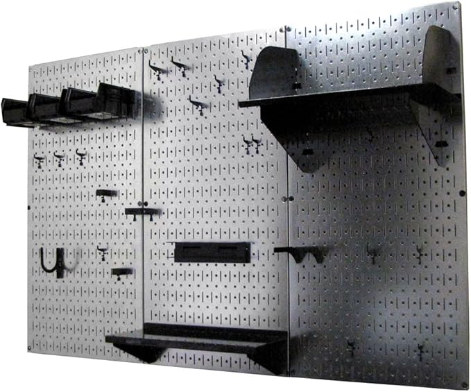 Wall Control Pegboard Organizer 4 ft. Metal Pegboard Standard Tool Storage Kit - Image 3
