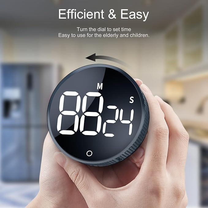 AVINIA Digital Kitchen Timers, Visual timers Large LED Display Magnetic - Image 3