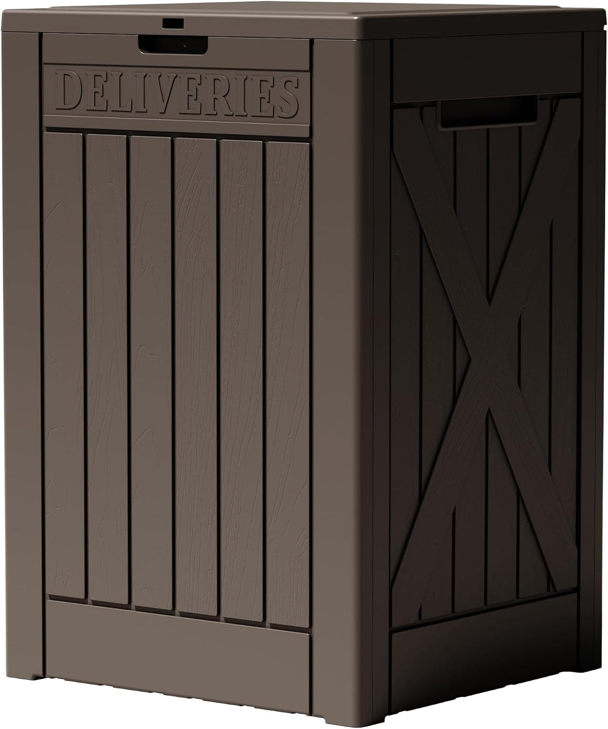 greesum 52 gallon deck box, waterproof storage container, main product view