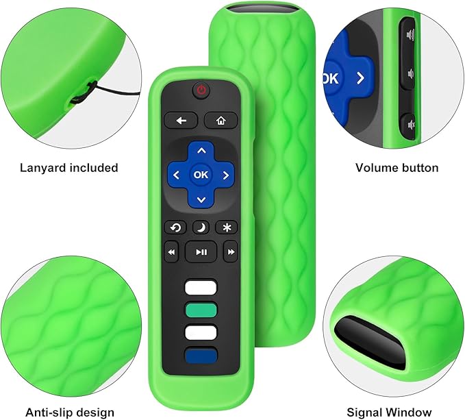 Remote Cover Case for Roku TV Remote Control/Silicone Protective Sleeve Skin - Image 4