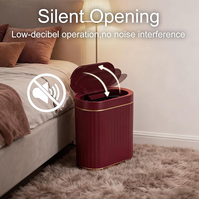 ELPHECO Bathroom Motion Sensor Trash can 2 Gallon Automatic Garbage Can - Image 6