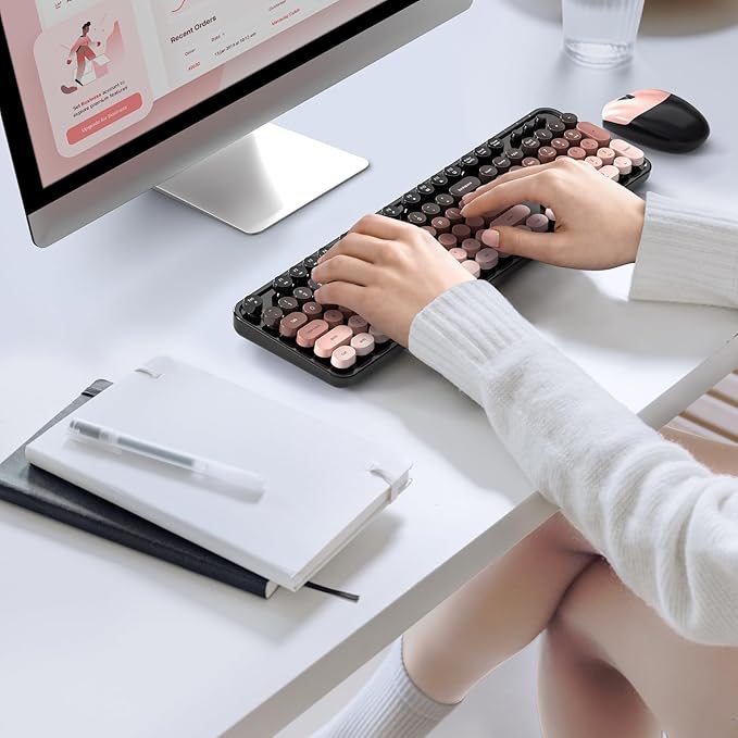 MOFII Wireless Keyboard and Mouse Combo, Full Size 2.4G Plug and Play - Image 6