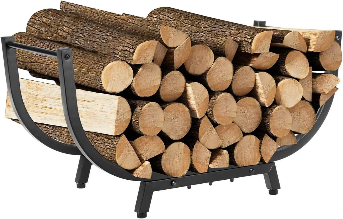 30in firewood log storage rack holder heavy duty, main product view
