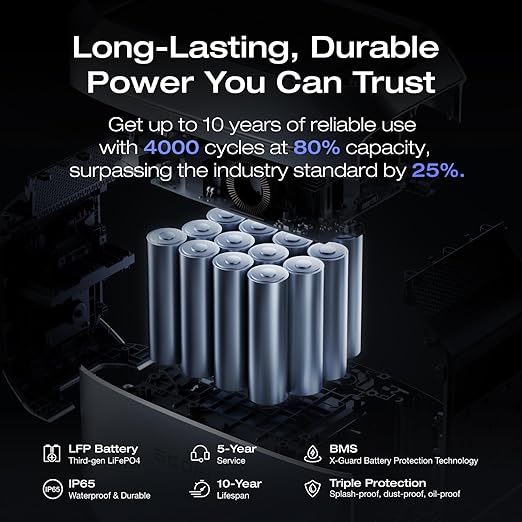 EF ECOFLOW Portable Power Station DELTA 3 Plus, 1024Wh LiFePO4 Battery - Image 5