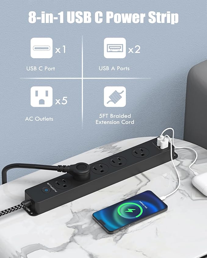 Surge Protector Power Strip - Image 2